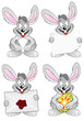 Set Easter Rabbit