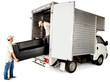 Delivery men with a sofa