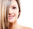 Photo: Woman with dyed hair Woman with dyed hair