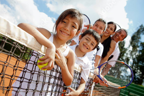 Photo: Family of tennis players Family of tennis players