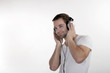 A young man listening to music A young man listening to music