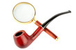 Magnifying Glass And Tobacco Pipe
