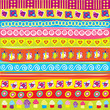 Background with colored doodle elements