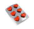 Red hearts love pills