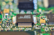 Closeup of circuit board