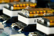 PCB board with electronic parts