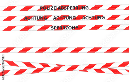 Vetor: Polizeiabsperrung Polizeiabsperrung