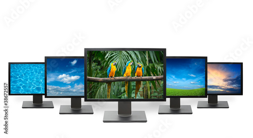 Photo: HDTV television concept HDTV television concept