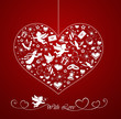 Heart with set of icons
