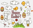 Vector: Easter doodle Easter doodle