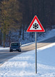 Winterliche Landstraße