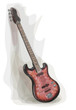 Bass electric Guitar. Watercolor style. Bass electric Guitar. Watercolor style.