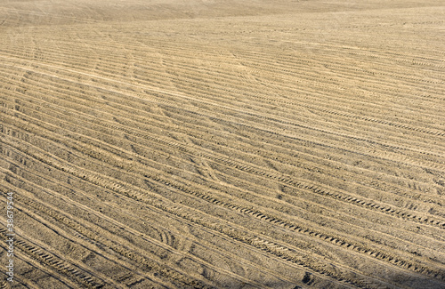 Photo: Traces of tires Traces of tires