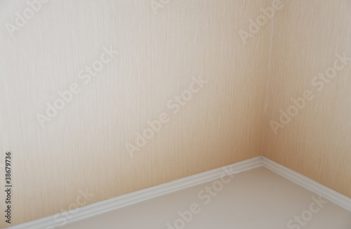 Photo: clear corner with plinth as an architectural background clear corner with plinth as an architectural background