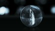 Burj Al Arab in glass ball with snow