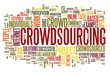 Crowdsourcing concept in word tag cloud