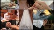 wedding collage split screen