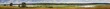 Summer panoramic landscape with river