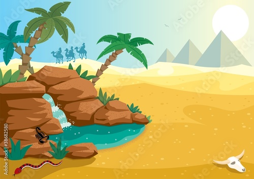 Vector: Desert Oasis Desert Oasis