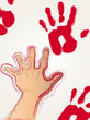 Vektor: Red Hand Print Red Hand Print