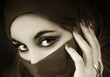 Portrait of a young arabian muslim girl
