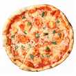 Top view of pizza Margherita