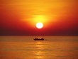 Sunset with Fishing boat