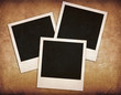 Photo frame on scratched background