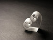 Paper heart. Love concept.