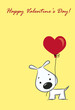 The cute card for Valentine's Day, the background