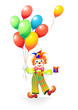 funny clown with ballons funny clown with ballons