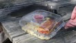 Flipping Fast Food Carton Open With Drink Flipping Fast Food Carton Open With Drink