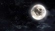 moon in the night sky