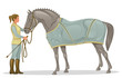 Girl with horse