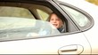 girl in a car