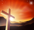 Easter cross concept