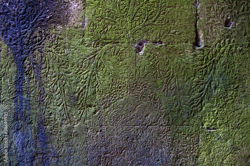 Photo: Ruined decorated wall Ruined decorated wall
