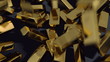 Falling gold bars