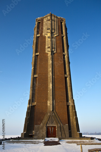 Photo: Dutch winter with snow in Aalsmeer - Watertoren Dutch winter with snow in Aalsmeer - Watertoren