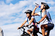 drinking cyclist
