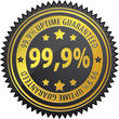 99,9% uptime label