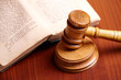 Gavel and book