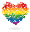 Rainbow heart