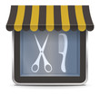 Hairdressing Salon Button