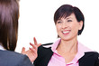 Geschäftsfrauen diskutieren