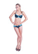 Sensual young woman with beautiful body posing