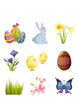 Easter icon set