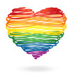 Rainbow heart