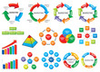 Graphic business diagram collection