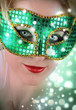 Woman in Green Costume Mask Woman in Green Costume Mask